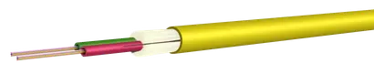 24 Fasern E9/125 schwarzer Mantel