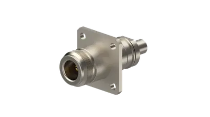 COAXIAL CONNECTOR, N, 50 Ohm, Straight panel cable jack (female), flange mount