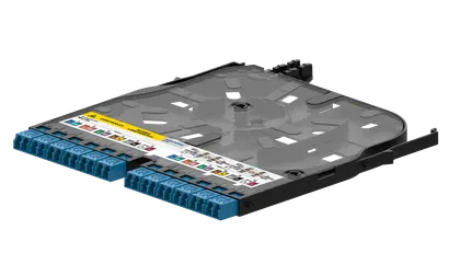 IANOS double Ribbon splice module, 12xSM, LCD UPC, G.657.A2, NS / TIA, HS inkl