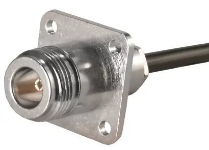 COAXIAL CONNECTOR, N, 50 Ohm, Straight panel cable jack (female), flange mount