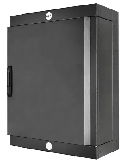 Wandverteilerschrank WCB7, 17U, Schwarz