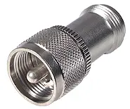 COAXIAL ADAPTER, UHF - N, X Ohm, plug / jack (male / female)