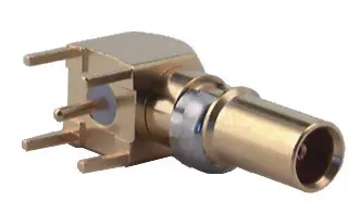 COAXIAL CONNECTOR, 1.0/2.3 C50, 50 Ohm, Right angle PCB jack (female)