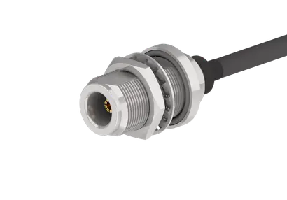 COAXIAL CONNECTOR, N, 50 Ohm, Straight bulkhead cable jack (female)