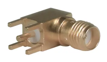 COAXIAL CONNECTOR, SMA, 50 Ohm, Right angle PCB jack (female)