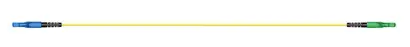 Simplex, LC push-pull-LC push-pull, UPC/APC, 2.0mm, gelb, SM/A2