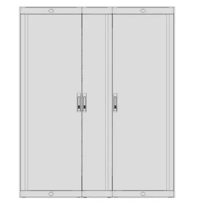 NGR 1500, 46U, all solid doors, with side panels, grey