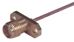 COAXIAL CONNECTOR, SMA, 50 Ohm, Straight panel cable jack (female), flange mount