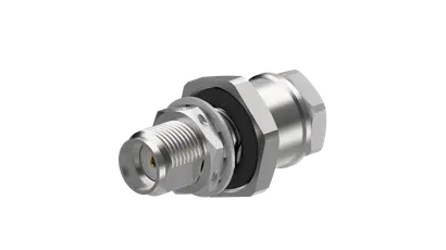 COAXIAL CONNECTOR, SMA, 50 Ohm, Straight bulkhead cable jack (female)
