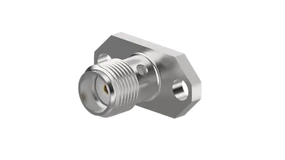 COAXIAL CONNECTOR, SMA, 50 Ohm, Straight panel receptacle, jack (female), flange mount