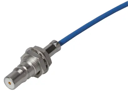 COAXIAL CONNECTOR, QMA, 50 Ohm, Straight bulkhead cable jack (female)