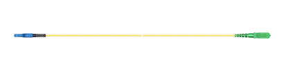 Simplex, LC pushpull-SC, APC/UPC, 2.0mm, yellow, SM/A2