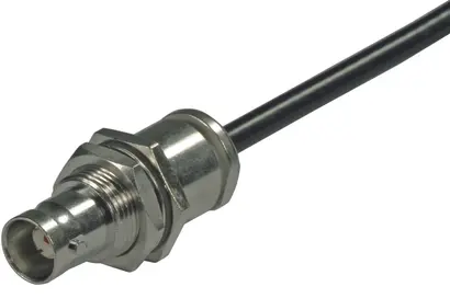 COAXIAL CONNECTOR, BNT, 50 Ohm, Straight bulkhead cable jack (female)