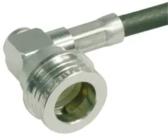 COAXIAL CONNECTOR, QN, 50 Ohm, Right angle cable plug (male)