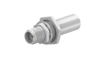 COAXIAL CONNECTOR, SMA, 50 Ohm, Straight bulkhead cable jack (female)