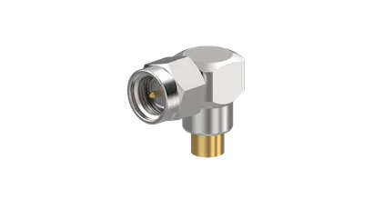 COAXIAL CONNECTOR, SMA-26.5GHz, 50 Ohm, Right angle cable plug (male)
