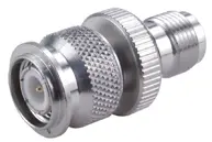 COAXIAL ADAPTER, TNC, 50 Ohm, plug / jack (male / female)