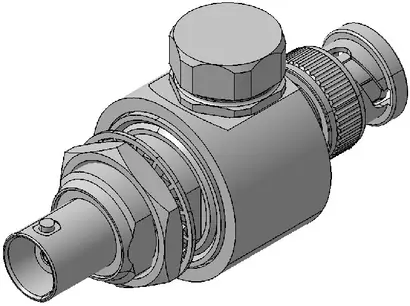 COAXIAL SURGE PROTECTOR DEVICE, GDT technology up to 1.0 GHz