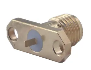 COAXIAL CONNECTOR, SMA, 50 Ohm, Straight panel receptacle, jack (female), flange mount