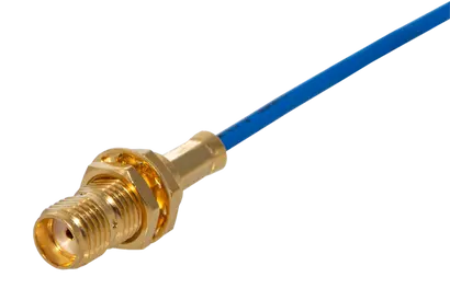 COAXIAL CONNECTOR, SMA, 50 Ohm, Straight bulkhead cable jack (female)