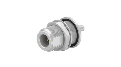COAXIAL CONNECTOR, N, 50 Ohm, Straight bulkhead cable jack (female)