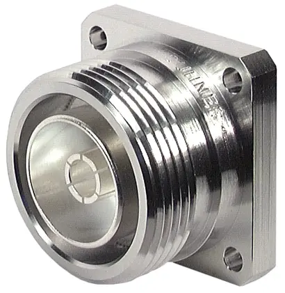 COAXIAL CONNECTOR, 7/16, 50 Ohm, Straight panel receptacle, jack (female), flange mount