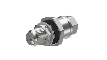 COAXIAL CONNECTOR, SMA, 50 Ohm, Straight bulkhead cable jack (female)