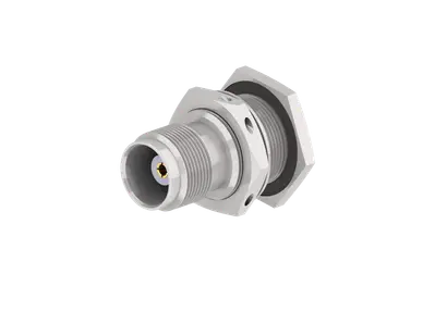 COAXIAL CONNECTOR, TNC, 50 Ohm, Straight bulkhead cable jack (female), High salt mist resistant (SS316L)