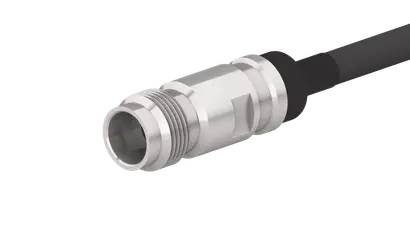 COAXIAL CONNECTOR, PC 2.4, 50 Ohm, Straight cable jack (female)