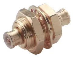 COAXIAL ADAPTER, MMBX, 50 Ohm, Bulkhead, plug / plug (male / male)