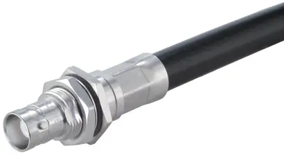 COAXIAL CONNECTOR, BNC, 50 Ohm, Straight bulkhead cable jack (female)