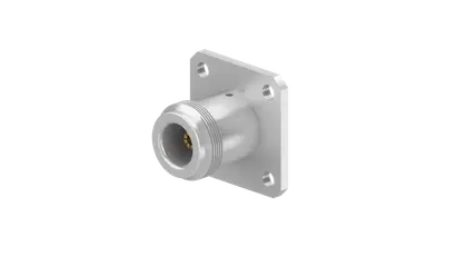 COAXIAL CONNECTOR, N, 50 Ohm, Straight panel receptacle, jack (female), flange mount