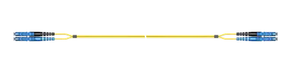 Duplex, E-2000®-E-2000®, UPC, 2.0mm, yellow, SM