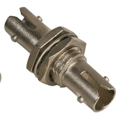 ST adapter, SM / MM, fixed flange with counternut