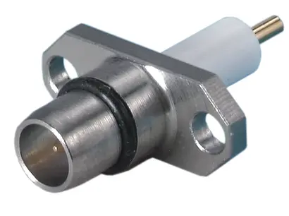 COAXIAL CONNECTOR, BMA, 50 Ohm, Straight panel receptacle, plug (male), flange mount