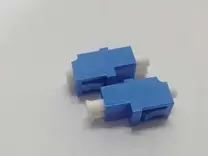 LC adapter, SM, UPC, w/o flange, duplex, RJ45 shape, blue
