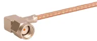 COAXIAL CONNECTOR, SMA-reverse, 50 Ohm, Right angle cable plug (male)