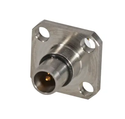 COAXIAL CONNECTOR, BMA, 50 Ohm, Straight panel receptacle, plug (male), flange mount