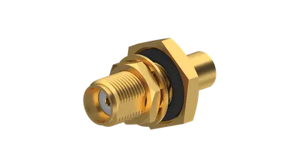 COAXIAL CONNECTOR, SMA-26.5GHz, 50 Ohm, Straight bulkhead cable jack (female)