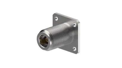 COAXIAL CONNECTOR, N, 50 Ohm, Straight panel cable jack (female), flange mount