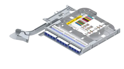 LISA ribbon splice cassette, SN (VSFF), 72 fibers