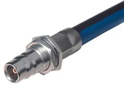 COAXIAL CONNECTOR, QN, 50 Ohm, Straight bulkhead cable jack (female)