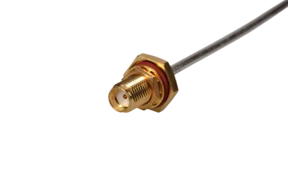 COAXIAL CONNECTOR, SMA, 50 Ohm, Straight bulkhead cable jack (female)