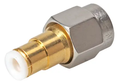 COAXIAL ADAPTER, MBX, 50 Ohm, plug / plug (male / male)