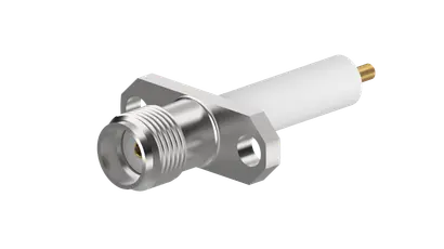 COAXIAL CONNECTOR, SMA, 50 Ohm, Straight panel receptacle, jack (female), flange mount