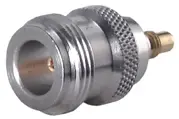 COAXIAL ADAPTER, N - SMC, 50 Ohm, jack / jack (female / female)