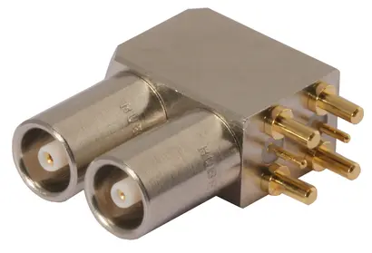 COAXIAL CONNECTOR, QLA-01, 50 Ohm, Right angle PCB jack (female)