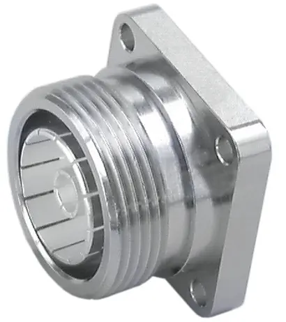 COAXIAL CONNECTOR, 7/16, 50 Ohm, Straight panel receptacle, jack (female), flange mount