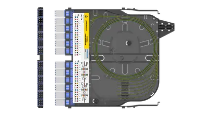IANOS double Ribbon splice module, 12x SN 6CH UPC, NS /TIA, HS inkl