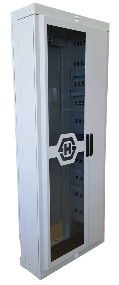 NGR 900, 46U, cable bottom entry, with lock door, grey